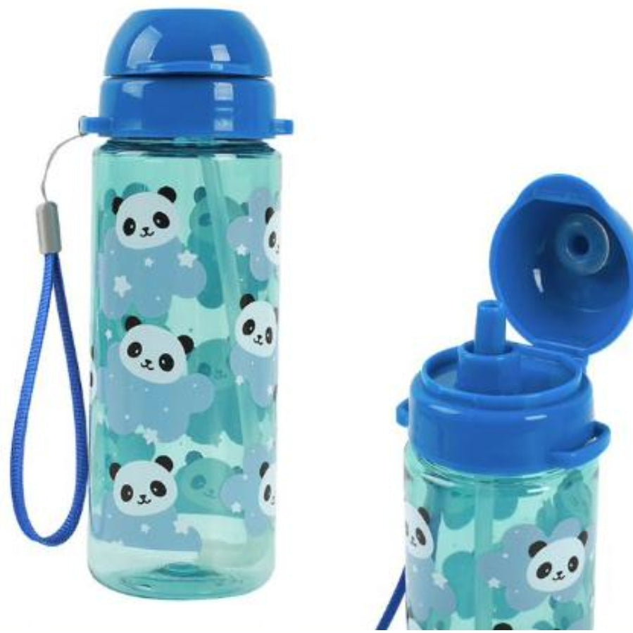 Garrafa com Palhinha Pandas 400ml