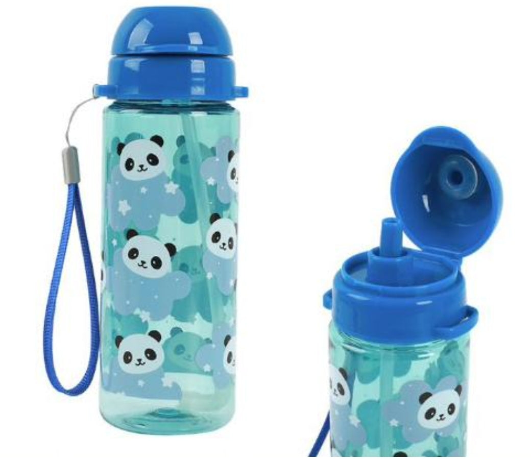 Garrafa com Palhinha Pandas 400ml