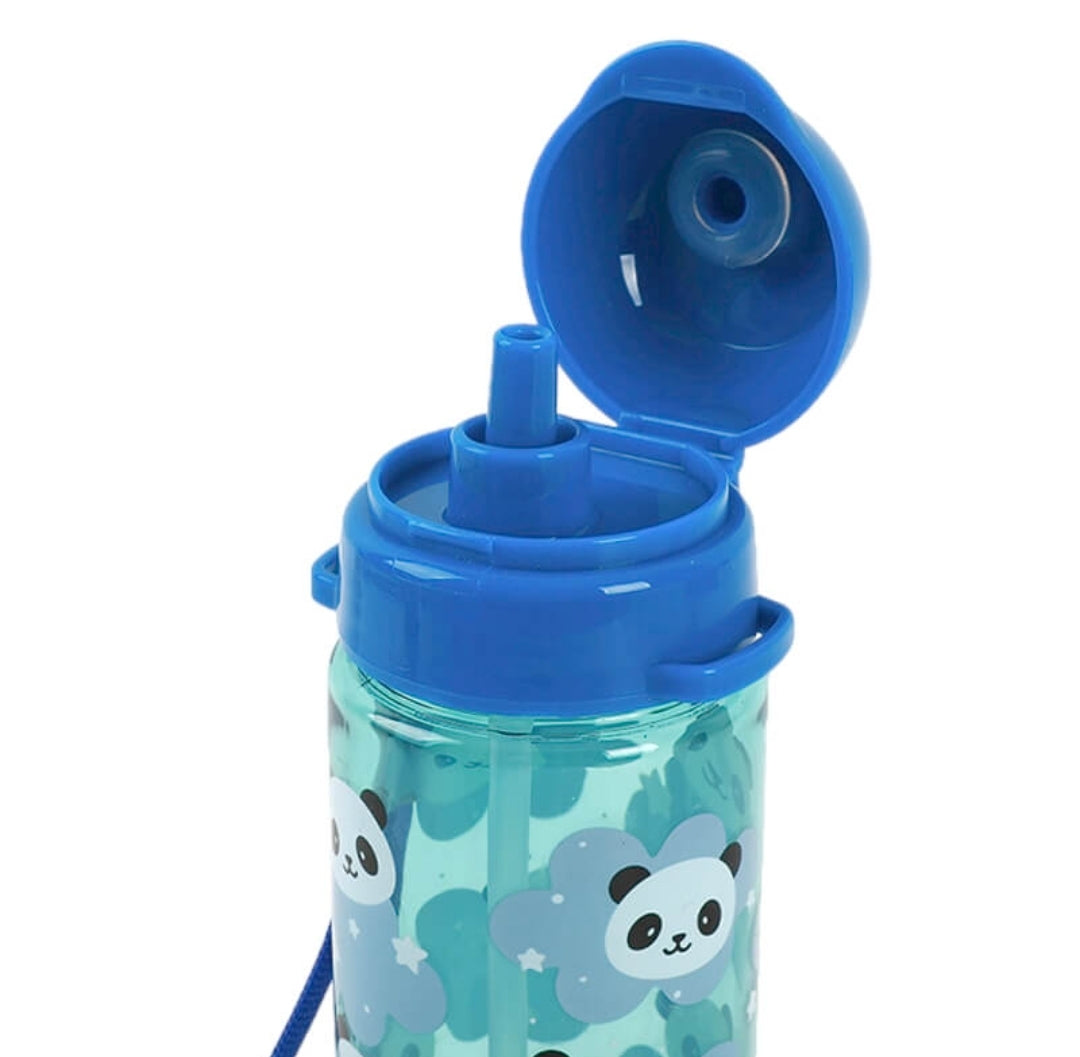 Garrafa com Palhinha Pandas 400ml