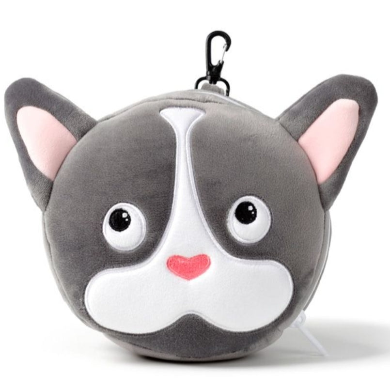 Almofada de Viagem e Máscara para Dormir - Bulldog Francês