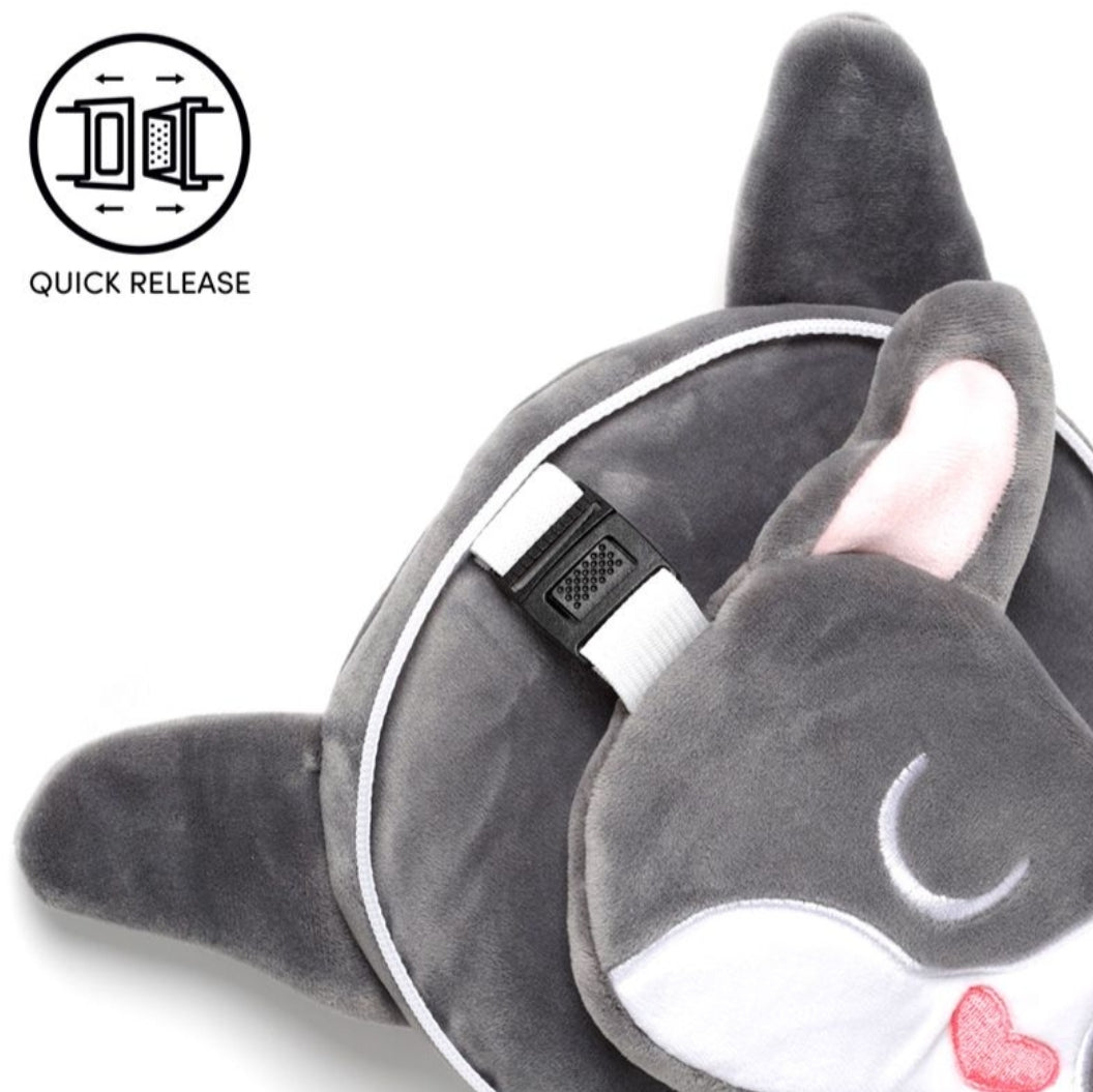 Almofada de Viagem e Máscara para Dormir - Bulldog Francês