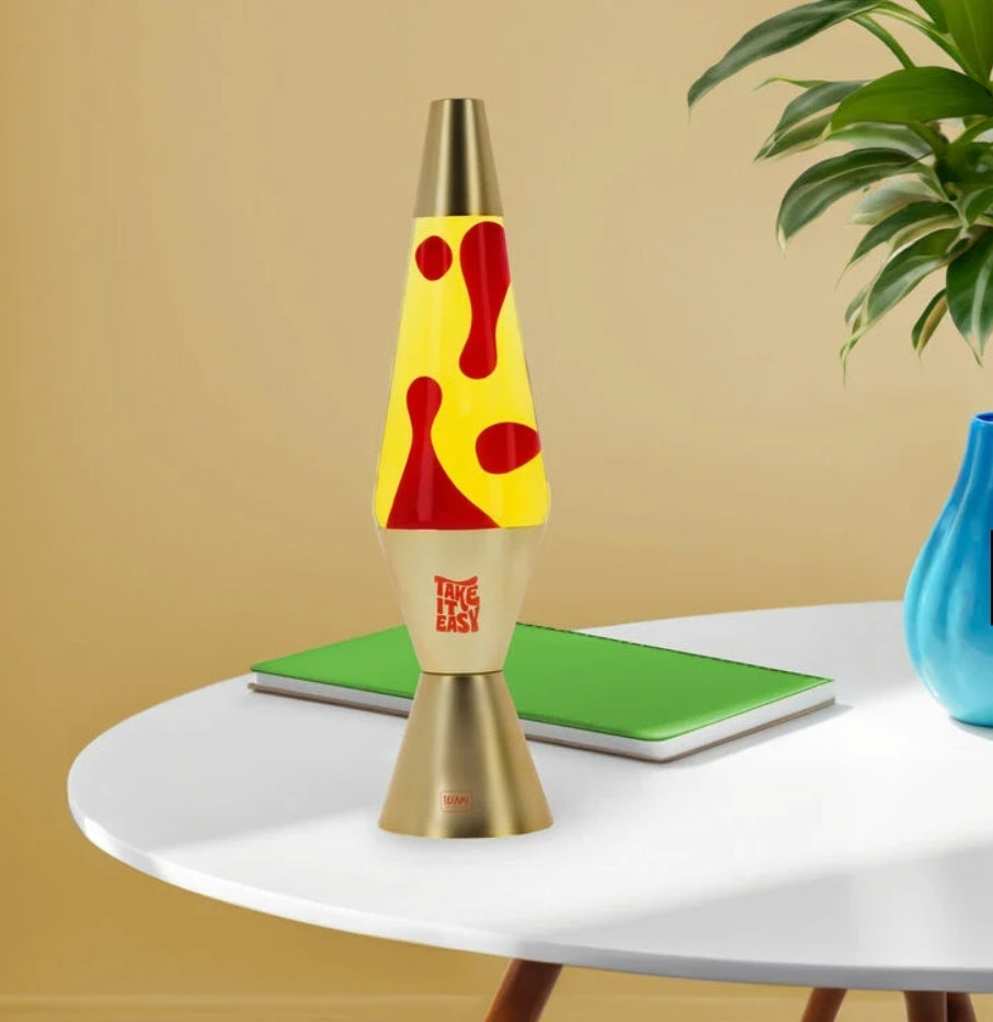 Candeeiro Lava Dourado Legami