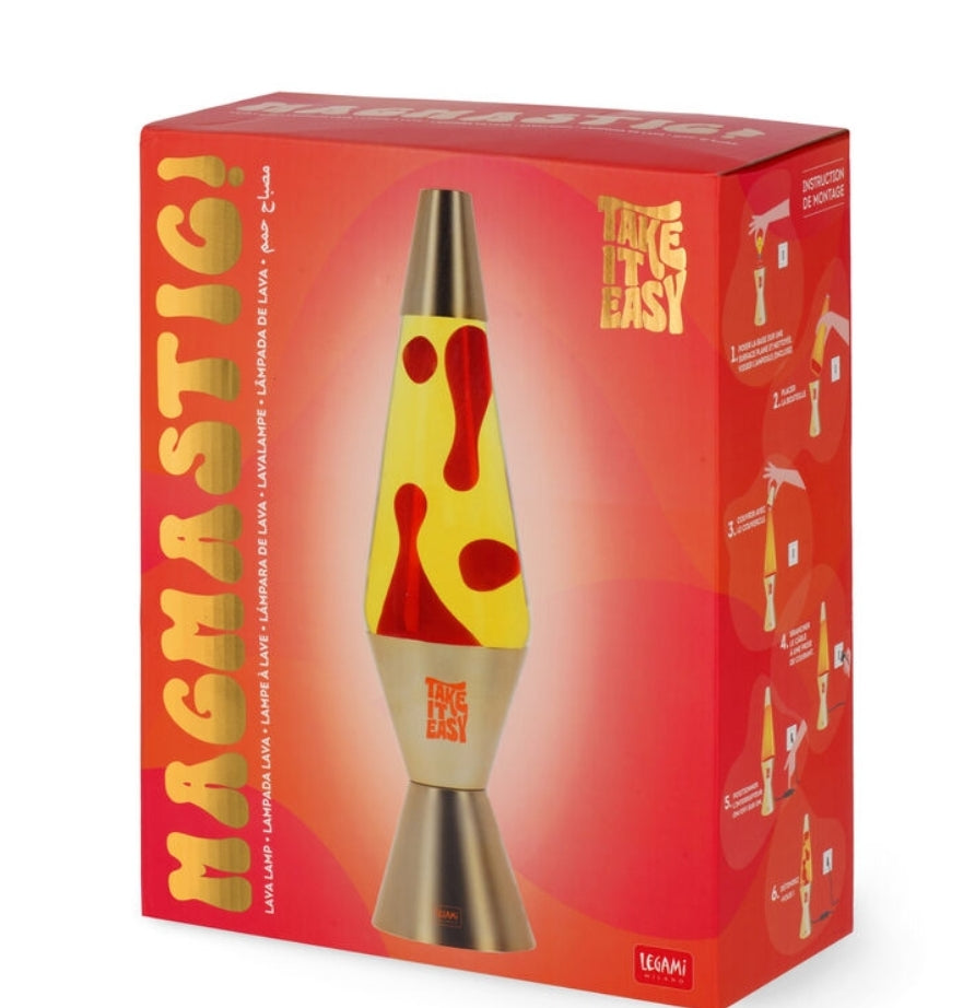 Candeeiro Lava Dourado Legami