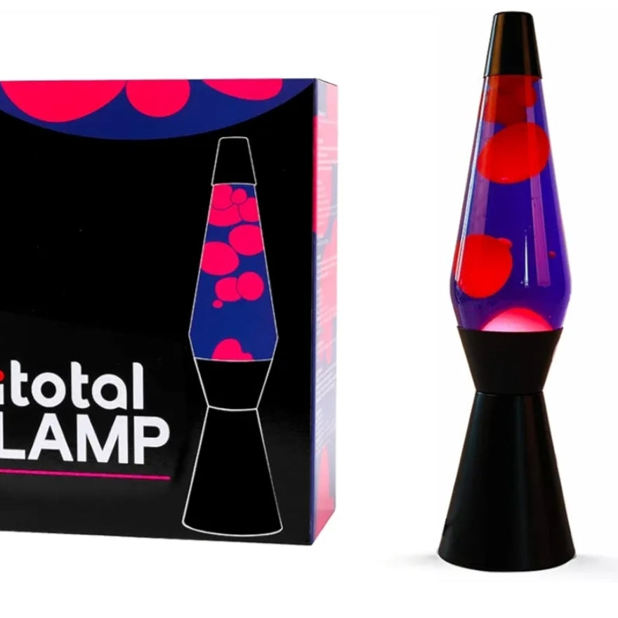 Candeeiro Lava Preto com Roxo