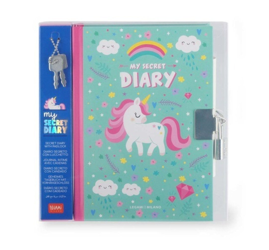 Diário Unicórnio com Chaves Legami