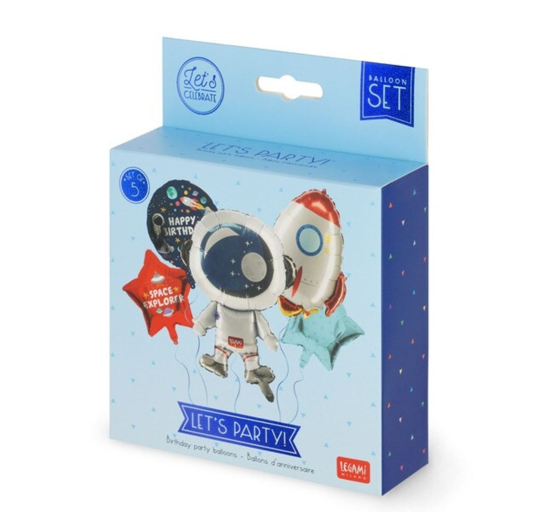 Conjunto de 5 Balões Espaço