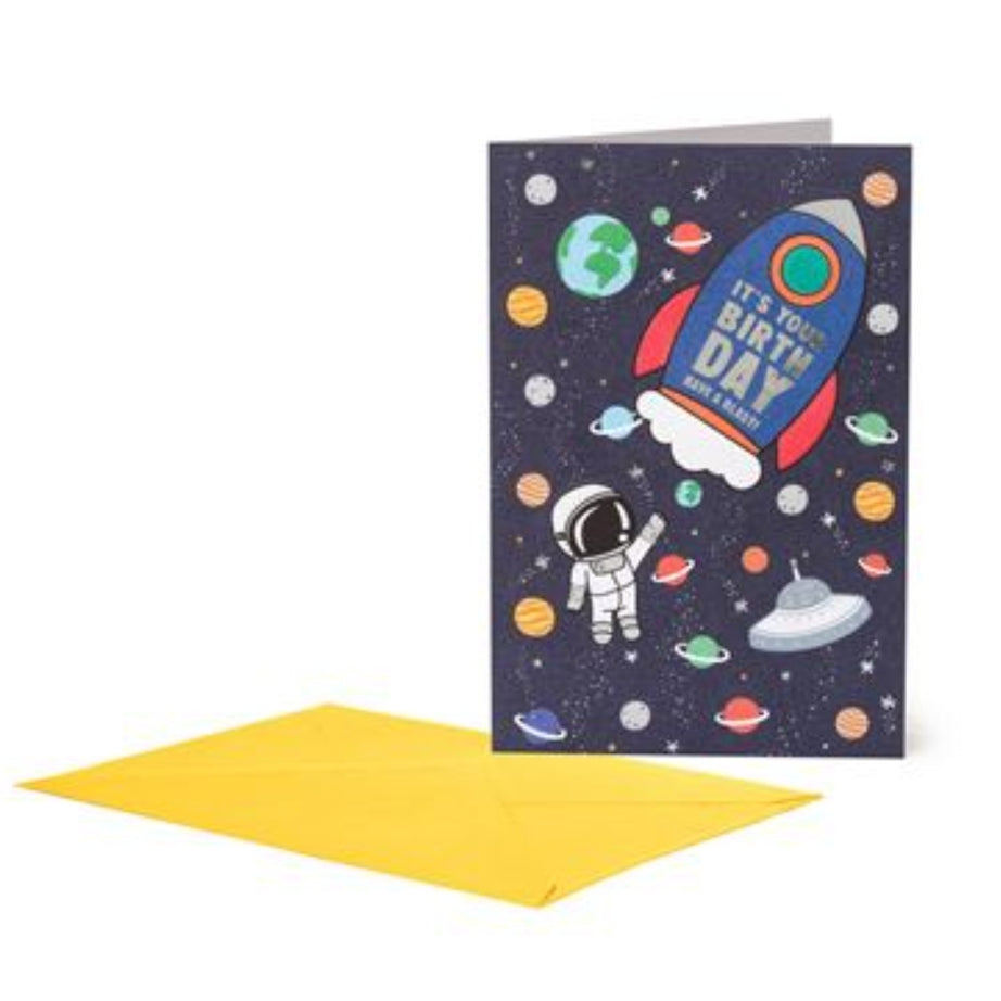 Postal Aniversário com Envelope - Espaço