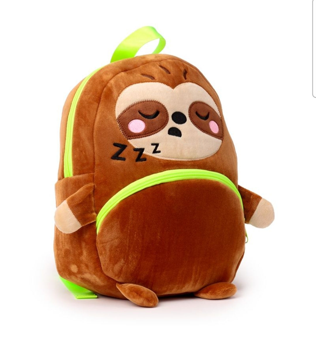 Mochila em Pelúcia Perguiça