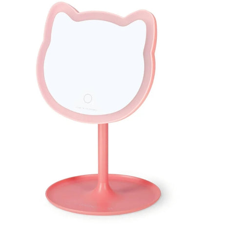 Espelho Gato com Luz Regulável e Base Para Jóias