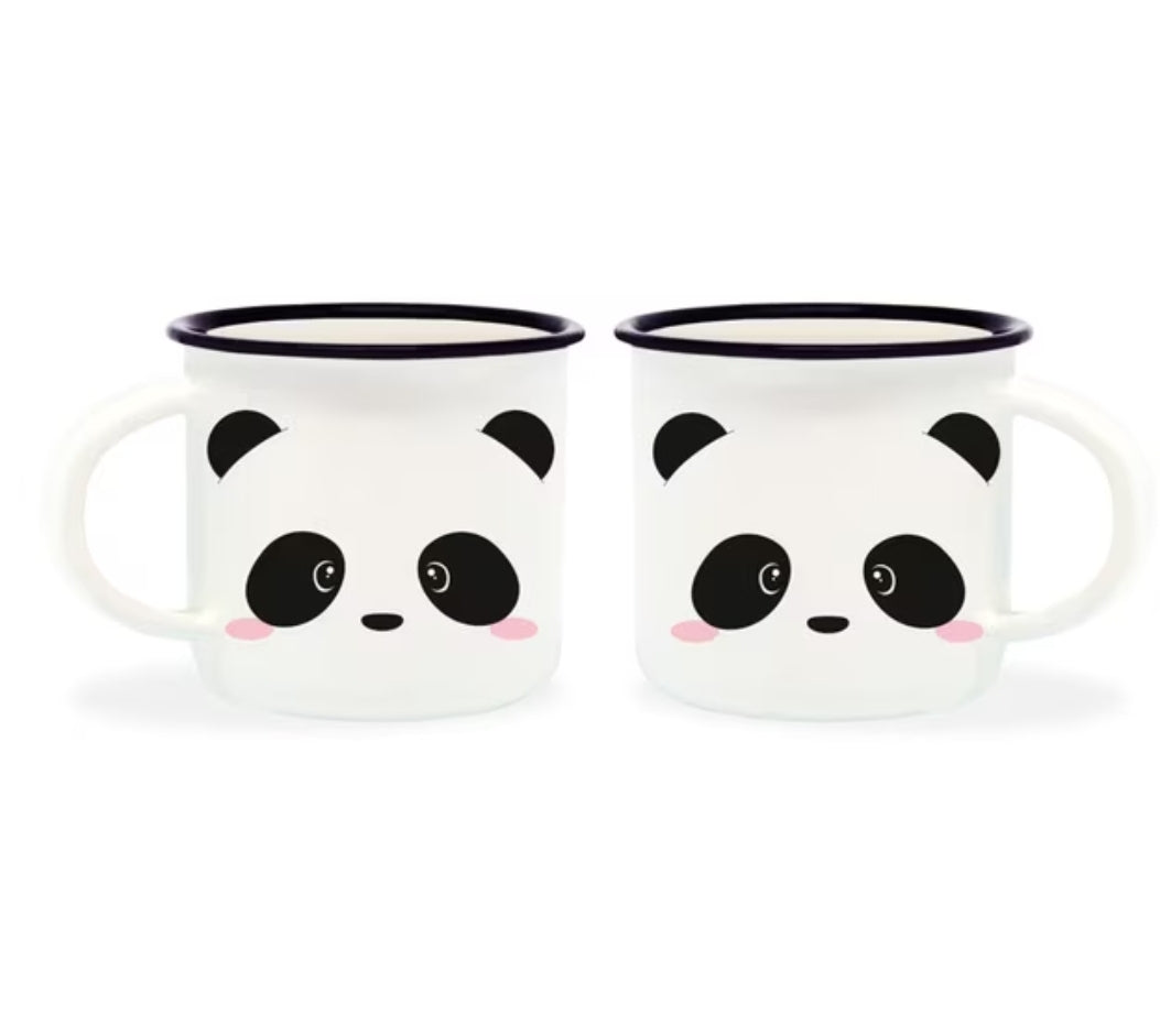 Conjunto 2 Chávenas de Café Panda Legami