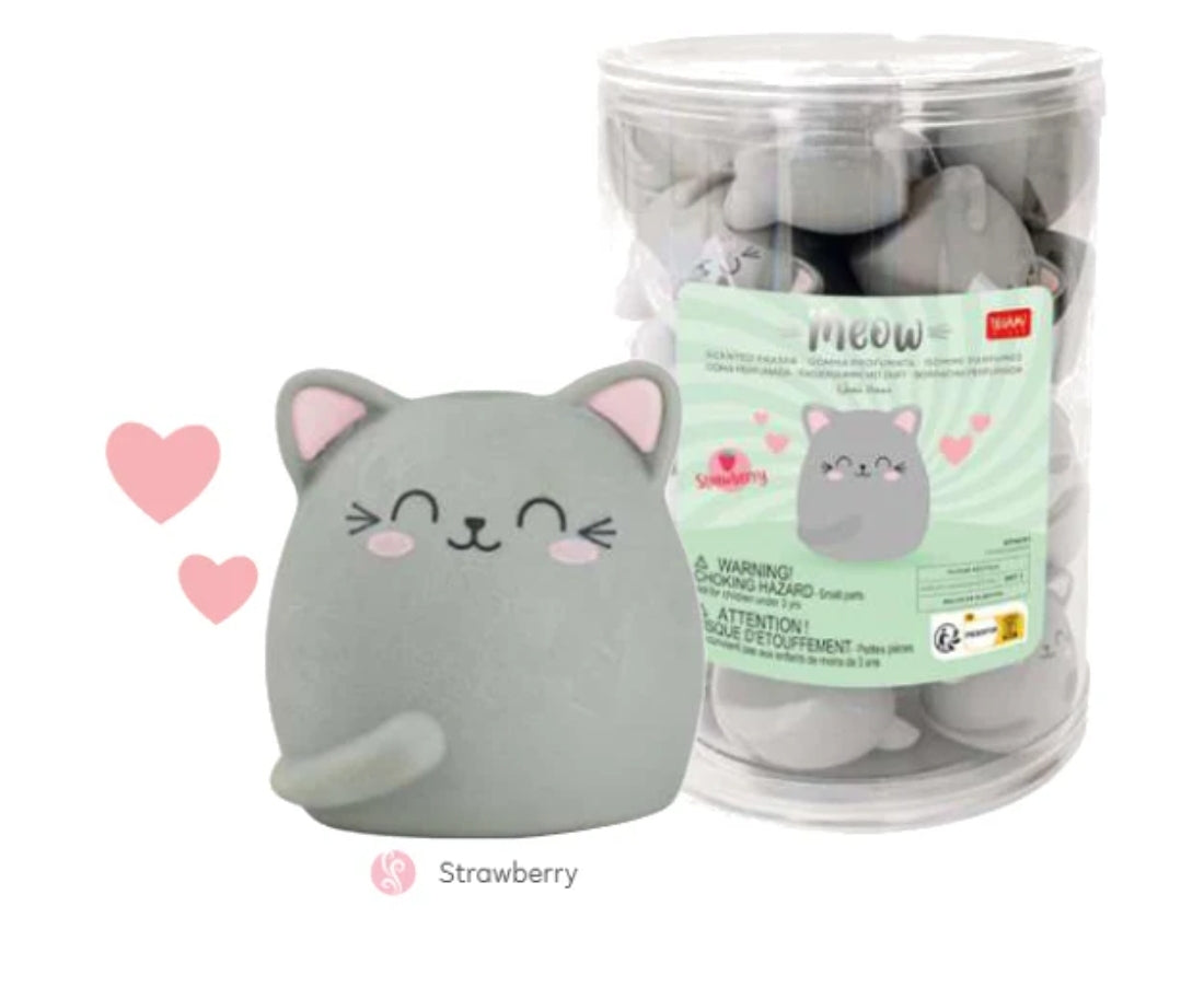 Borracha Perfumada de Morango Gatinho Legami