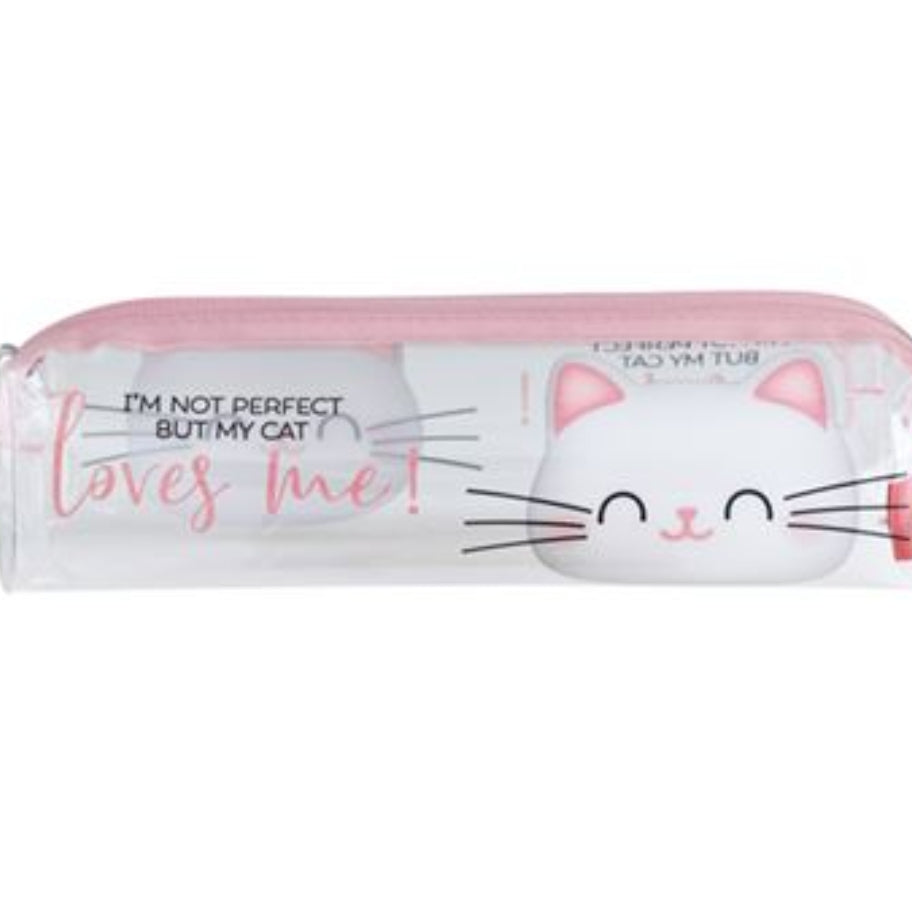 Estojo Transparente Gatinho - Legami