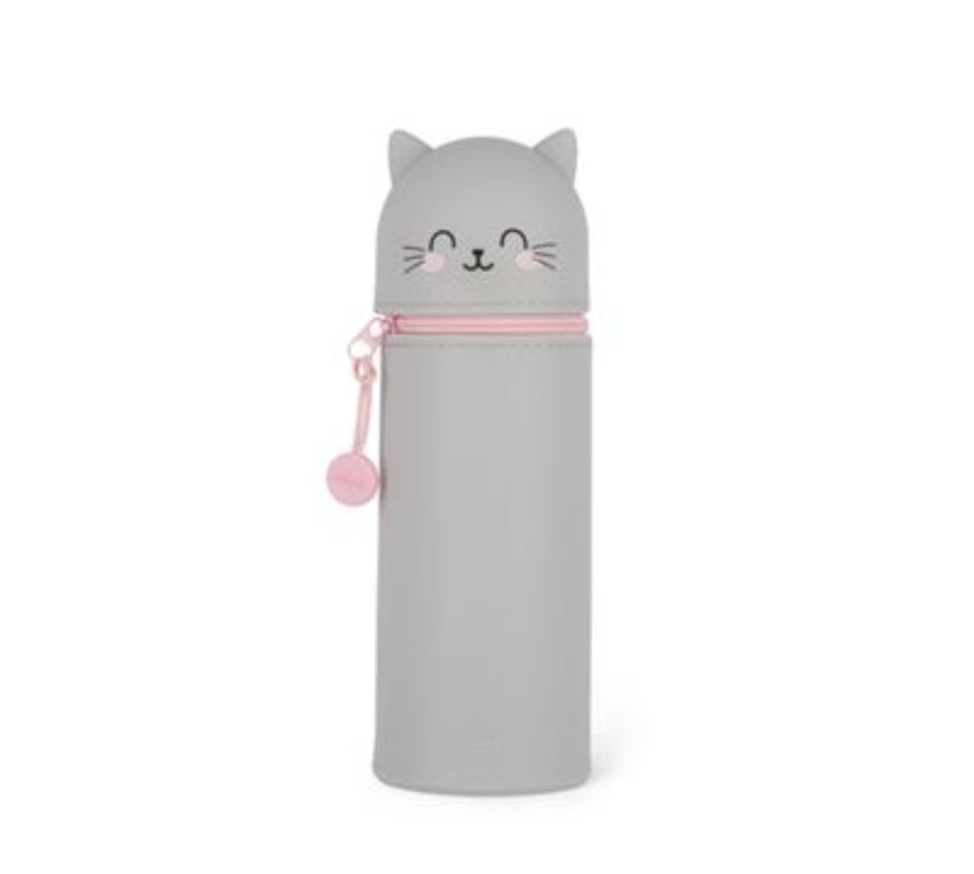 Estojo Silicone Gatinho Cinza - Legami