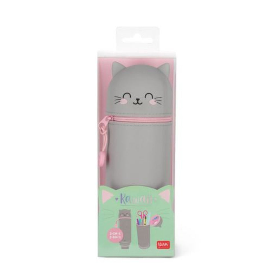 Estojo Silicone Gatinho Cinza - Legami