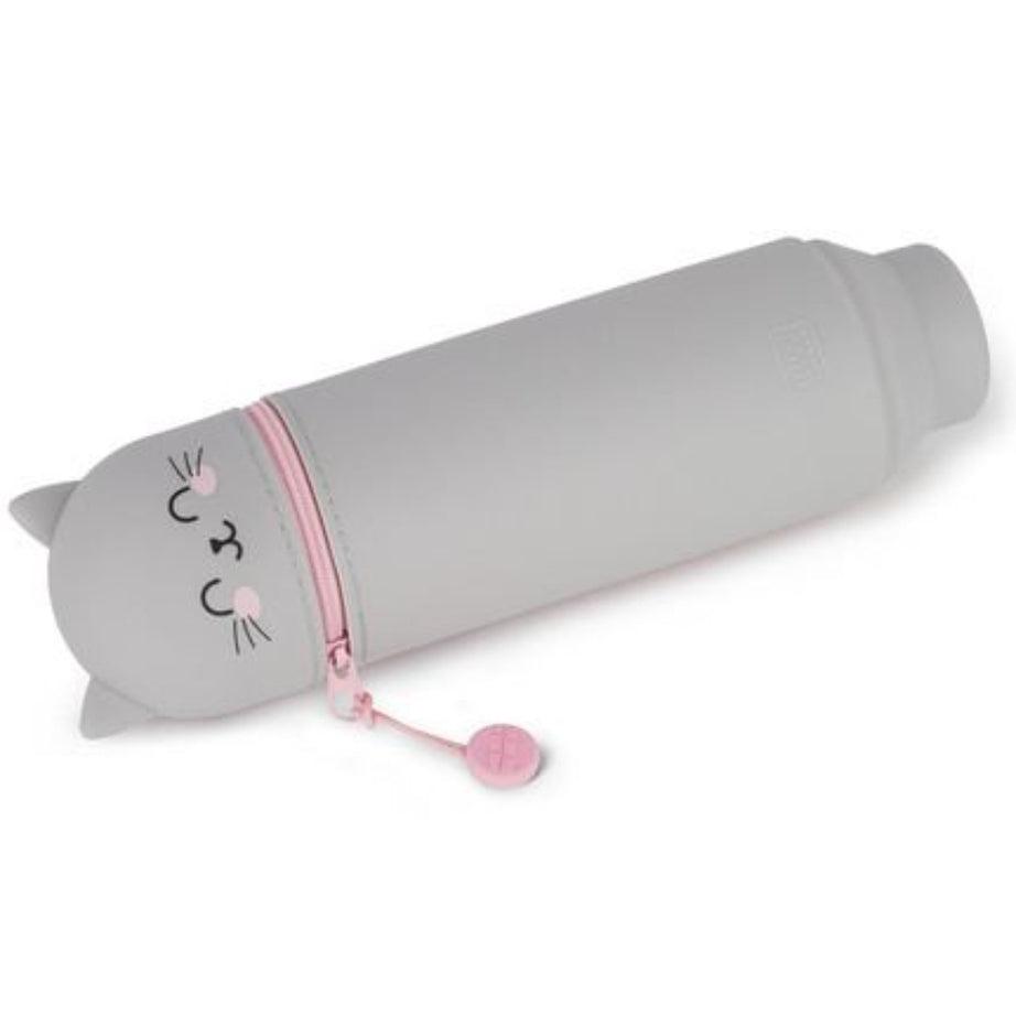 Estojo Silicone Gatinho Cinza - Legami