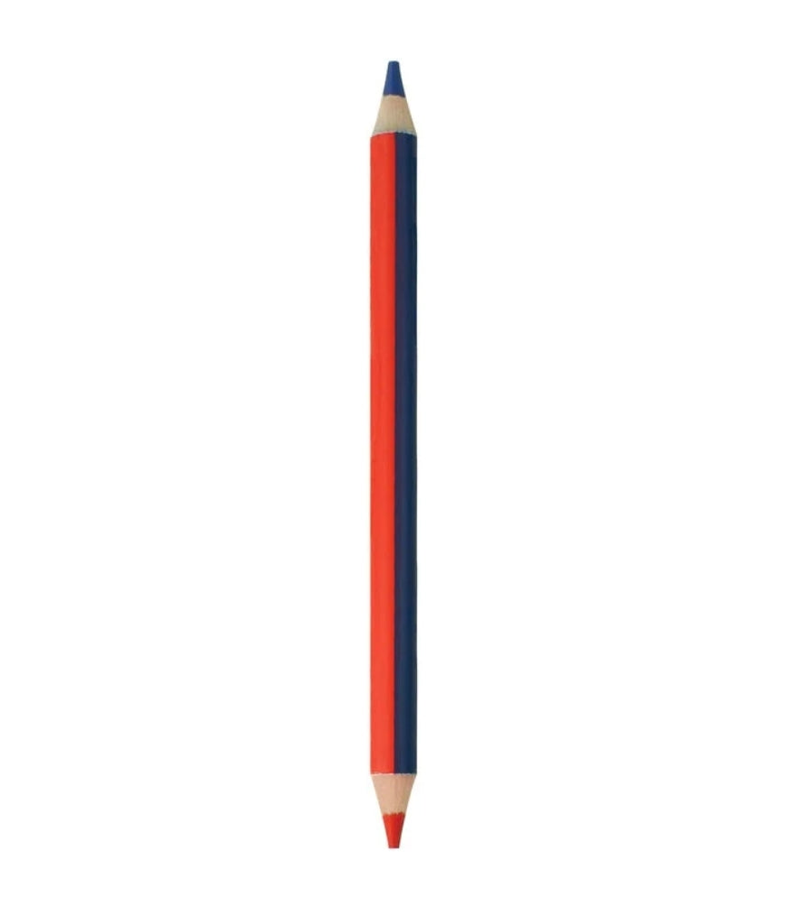 Lápis Jumbo com 2 Pontas Azul e Vermelho - Legami