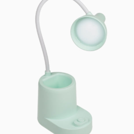 Candeeiro Secretária com Porta Canetas Verde Água