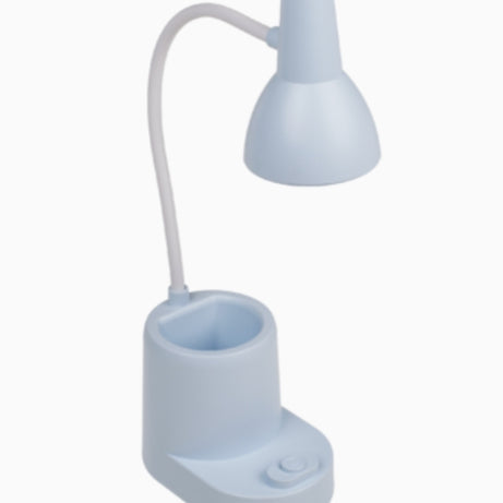 Candeeiro de Secretária com Base para Canetas Azul