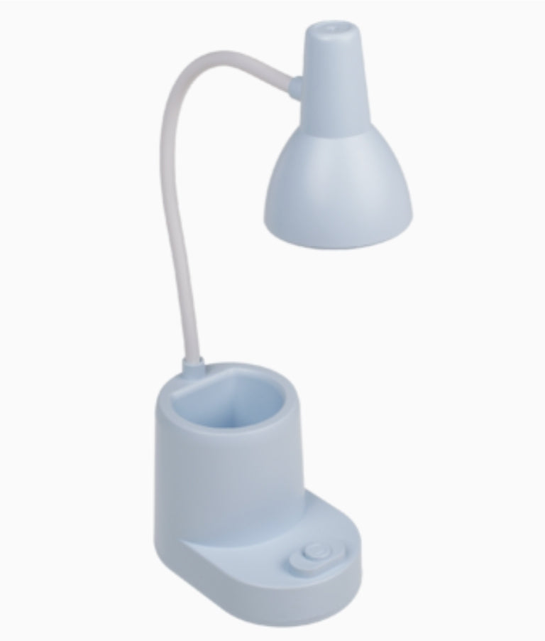 Candeeiro de Secretária com Base para Canetas Azul