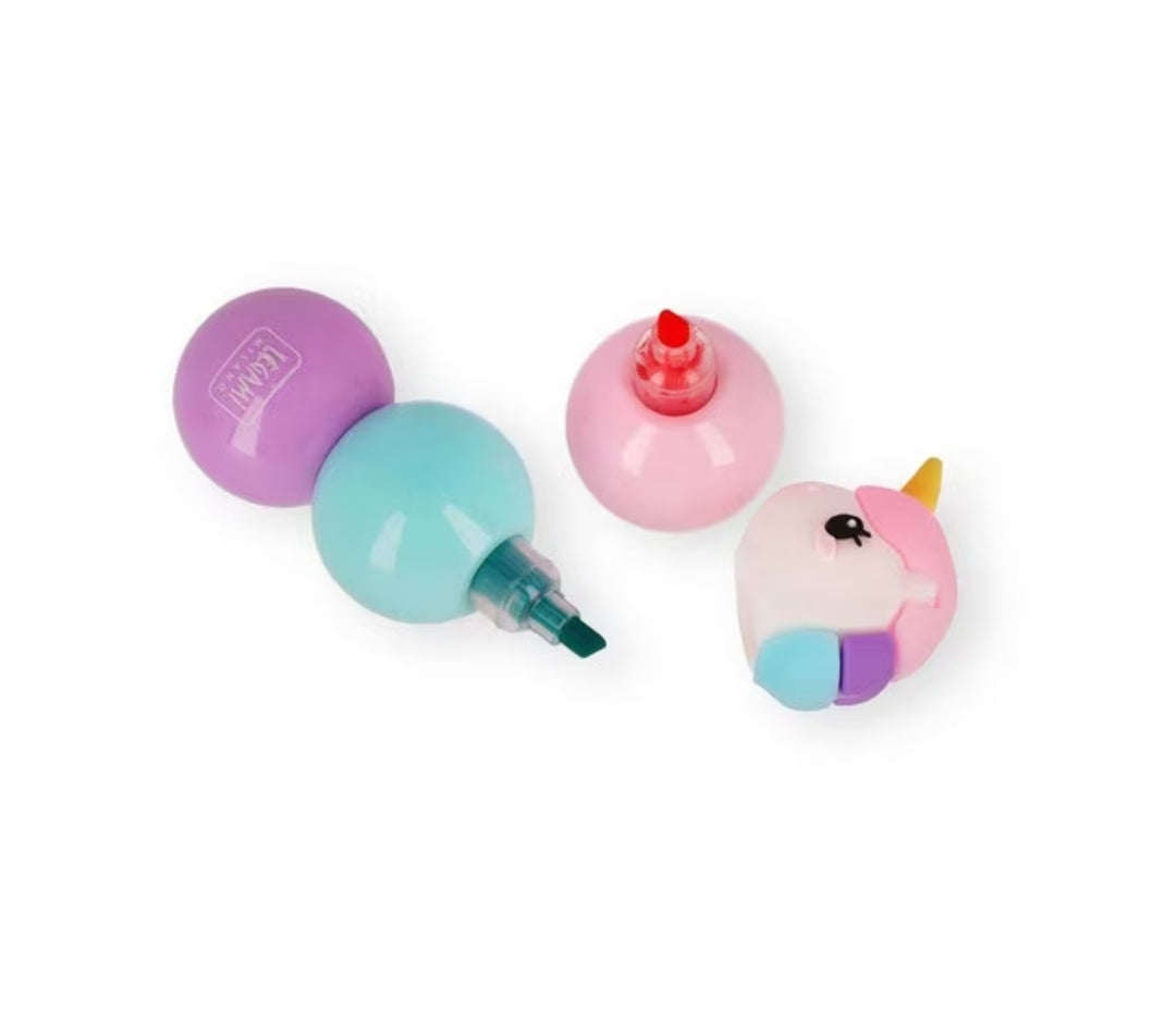 Sublinhador 3 em 1 Únicornio - Legami