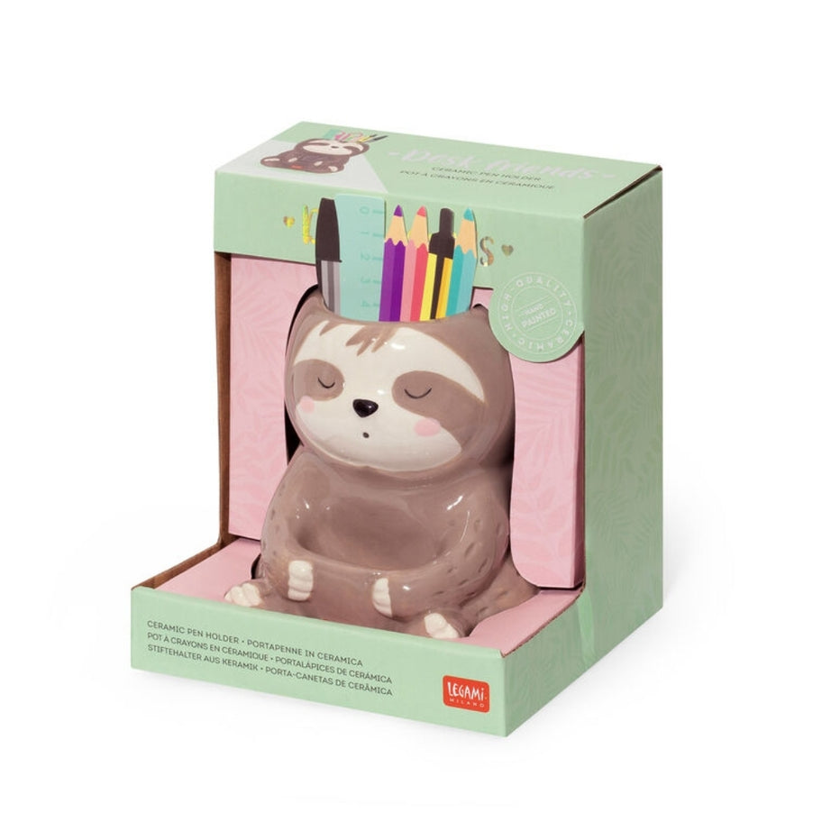 Copo de Secretária em Cerâmica Preguiça - Legami