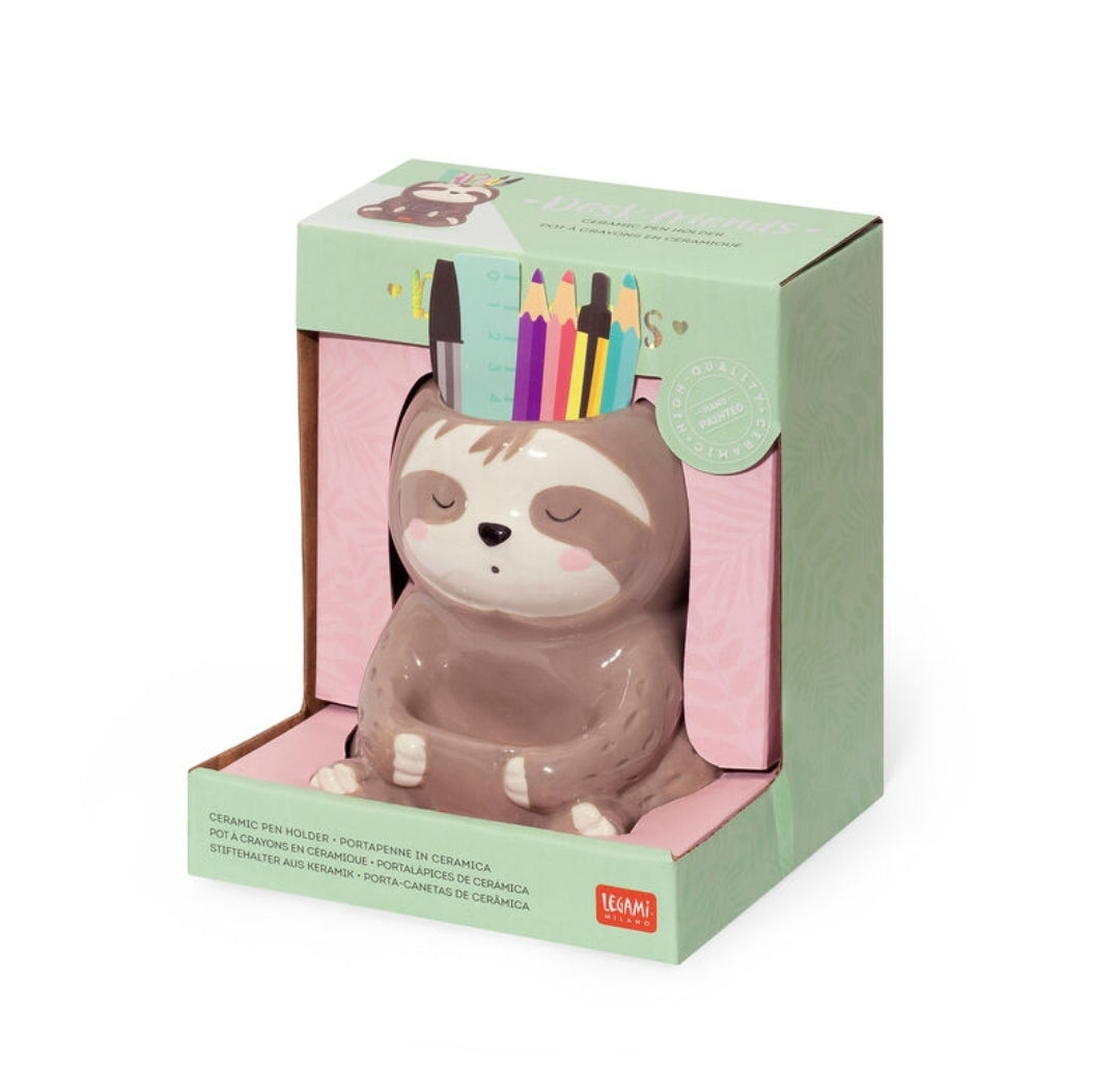 Copo de Secretária em Cerâmica Preguiça - Legami