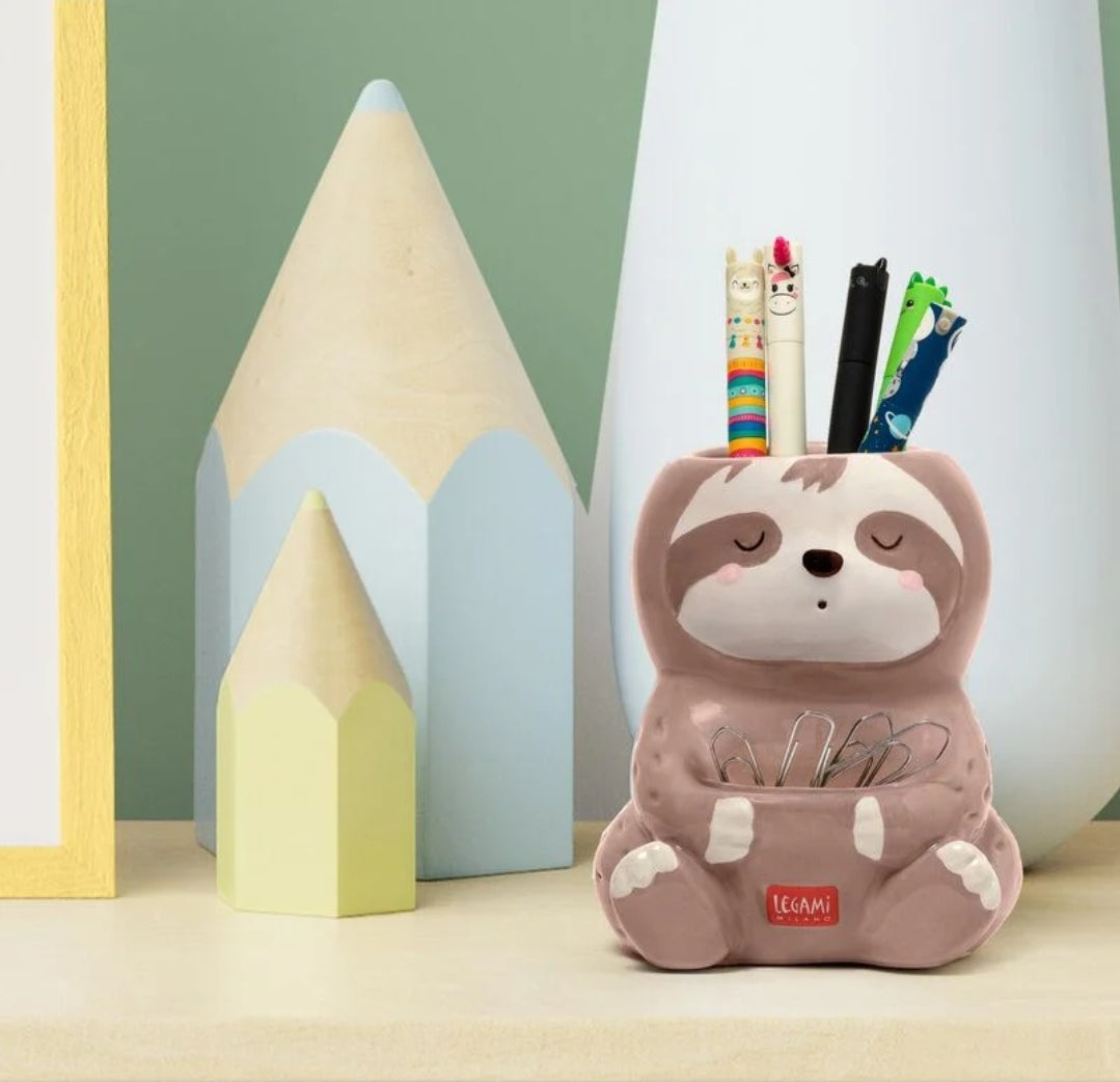 Copo de Secretária em Cerâmica Preguiça - Legami