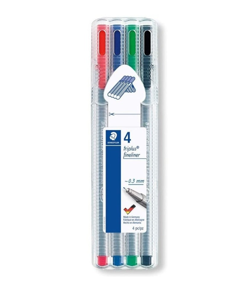 Conjunto 4 Fineliner Staedtler