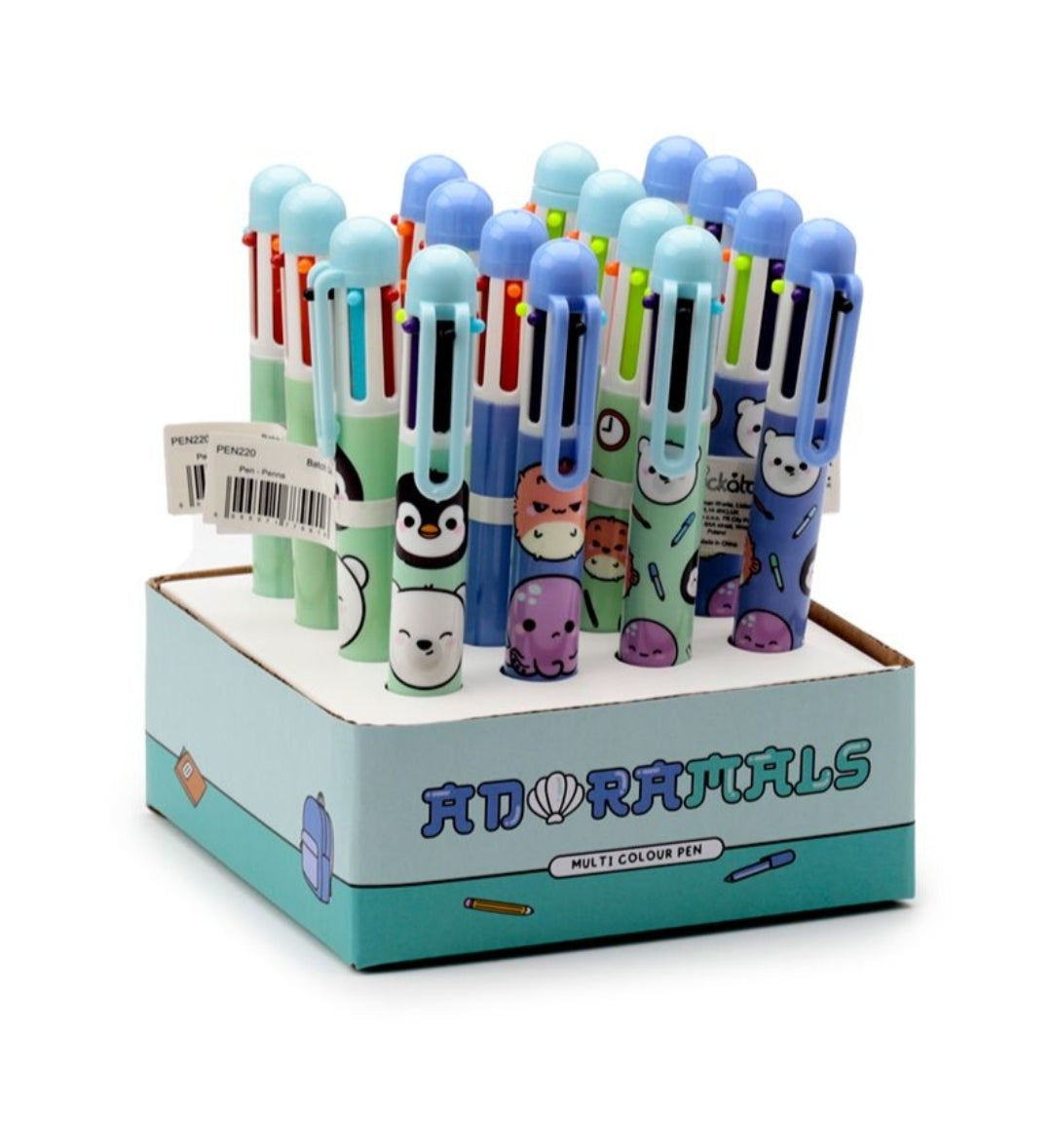 Caneta 6 Cores Vida Marinha