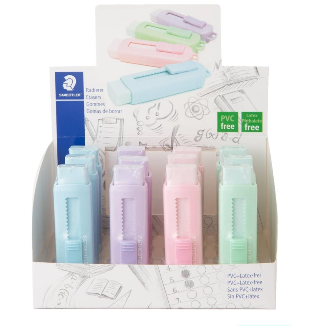 Borracha Retrátil Cores Pastel Staedtler