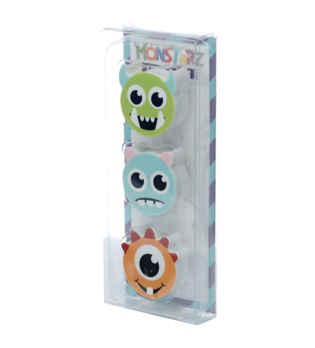 Conjunto 3 Borrachas Monstarz