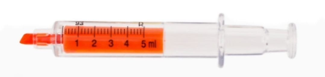 Sublinhador em Forma de Seringa