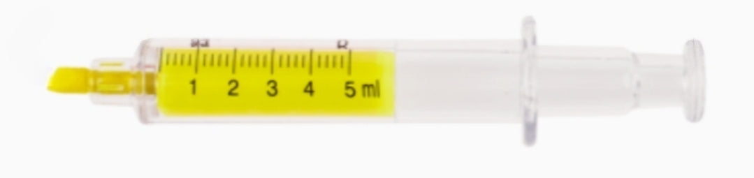 Sublinhador em Forma de Seringa