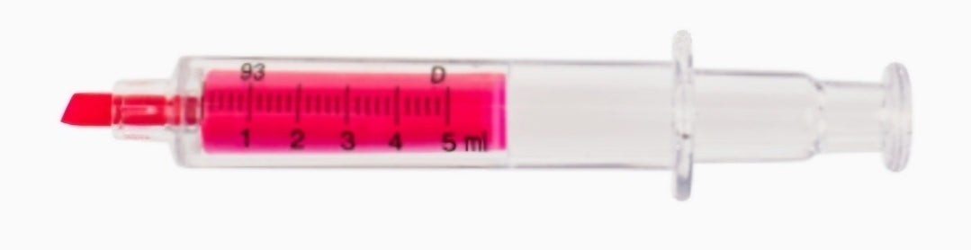 Sublinhador em Forma de Seringa