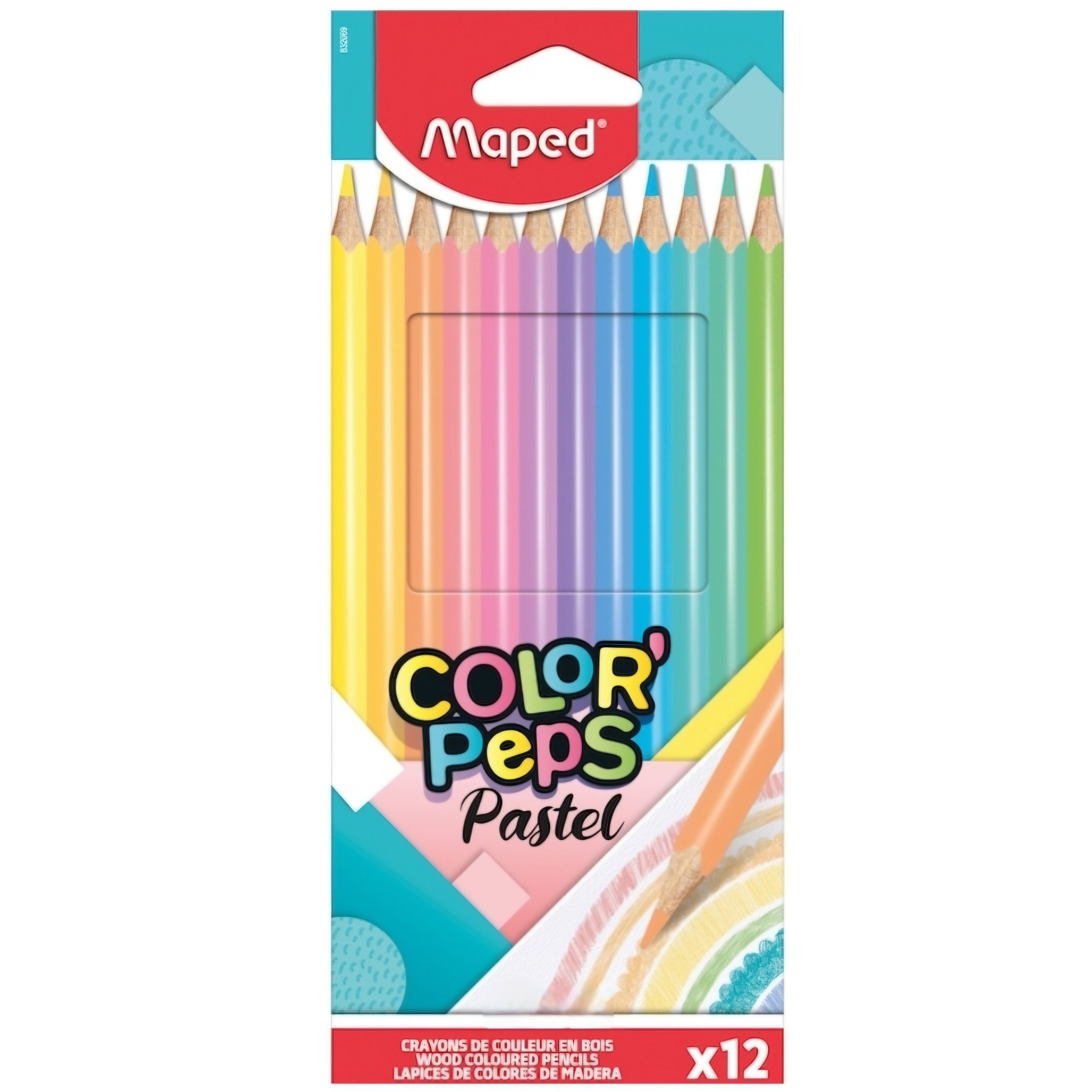12 Lápis de Cor Pastel