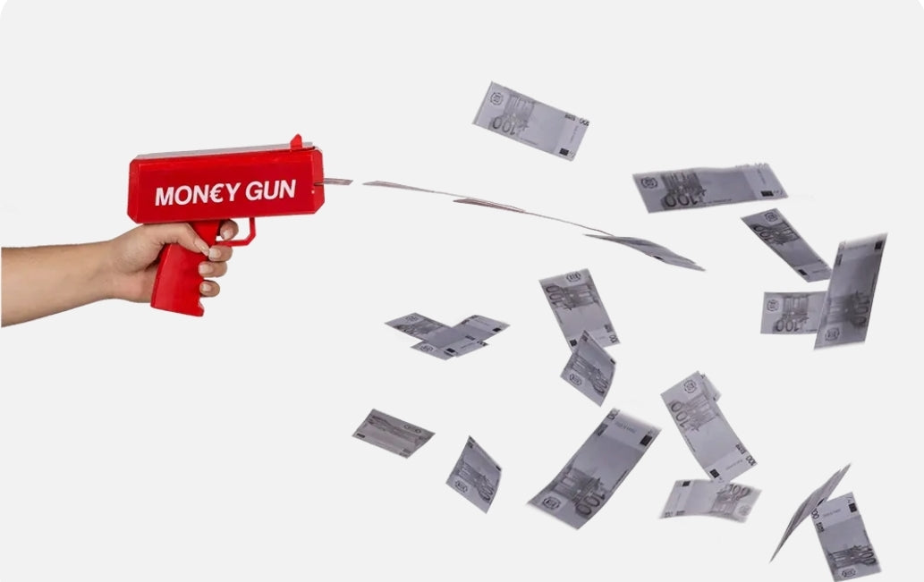 Pistola Disparar Dinheiro
