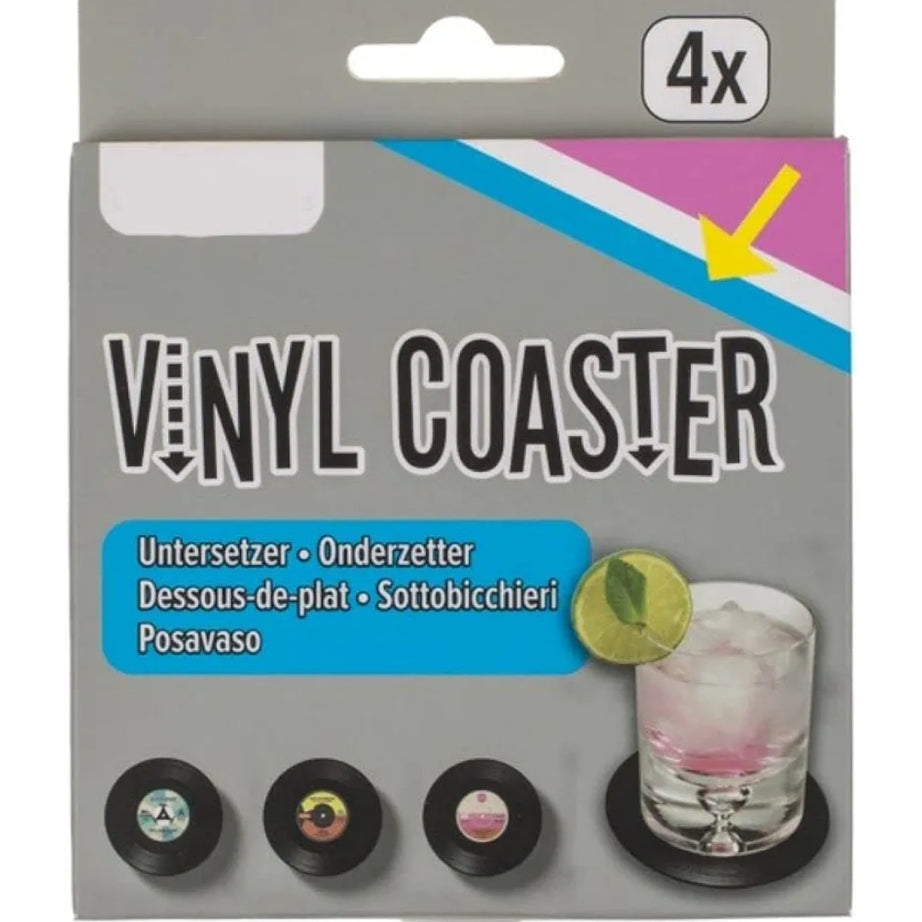 4 Bases Para Copos Disco Vinil