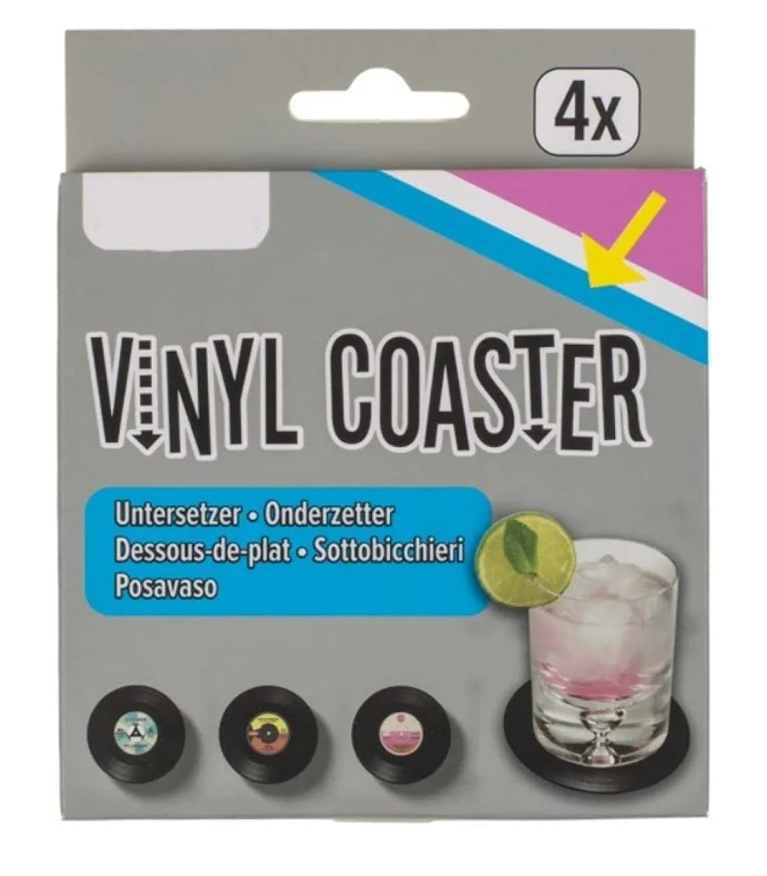 4 Bases Para Copos Disco Vinil