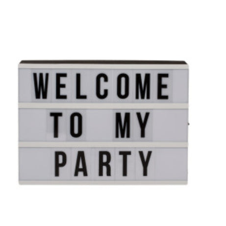 Led Light Box com 84 Letras e Simbolos