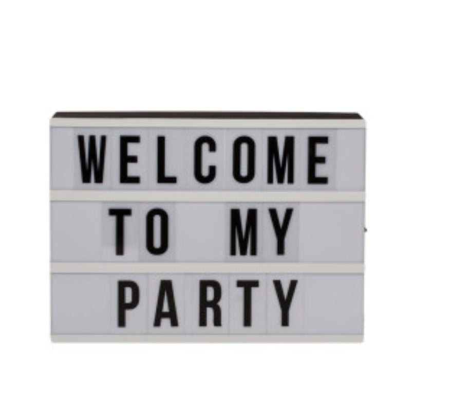 Led Light Box com 84 Letras e Simbolos