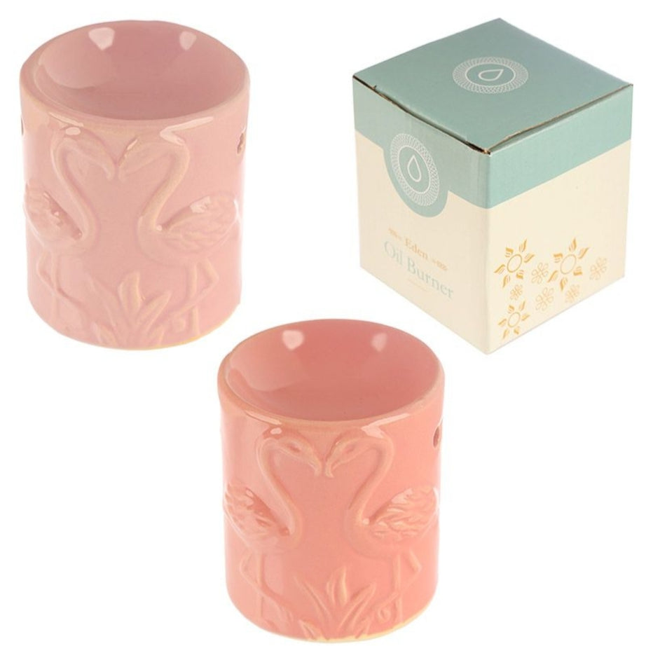 Queimador de óleo cerámica Flamingos Rosa