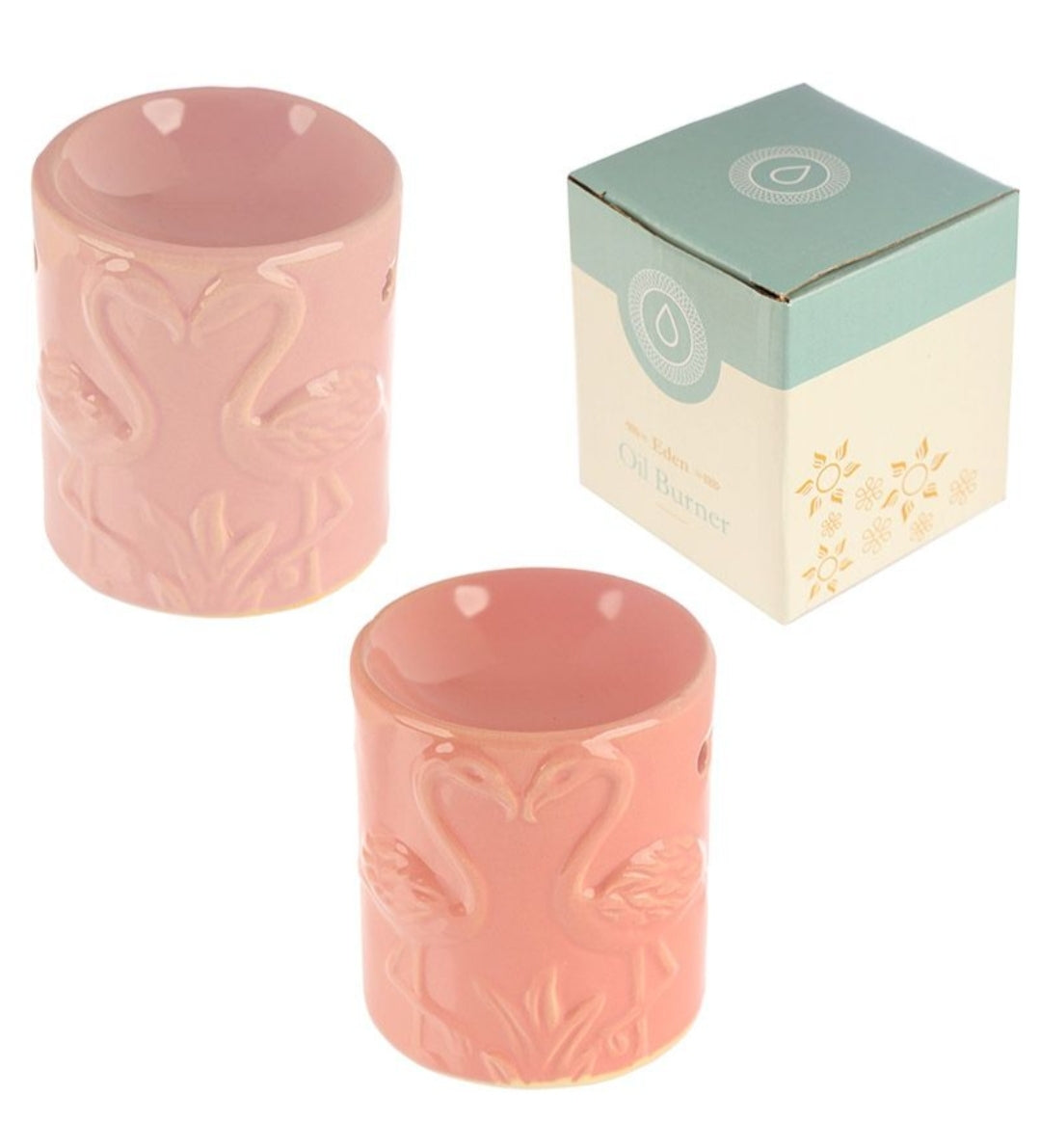 Queimador de óleo cerámica Flamingos Rosa