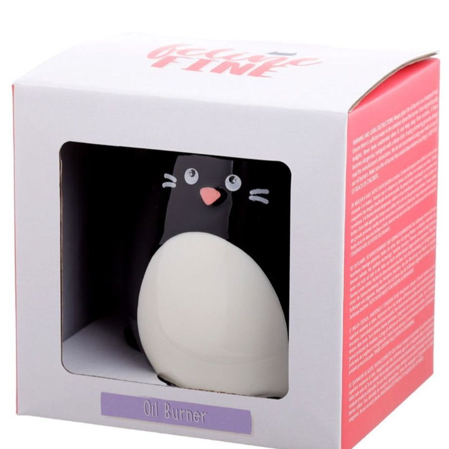 Queimador de óleos em cerâmica - Gato Feline Fine