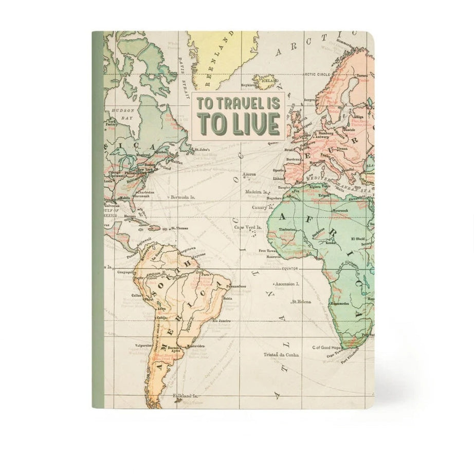 Caderno Grande A4 Pautado Travel - Legami