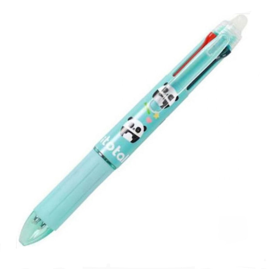 Caneta Apagável 4 Cores (Preto, Azul, Vermelho e Verde) - Panda