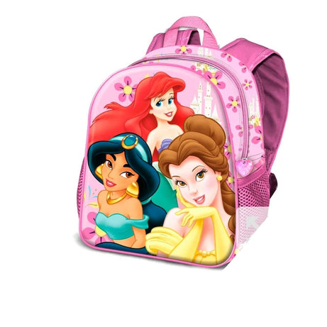 Mochila Pré-Escolar 3D Princesas 32cm