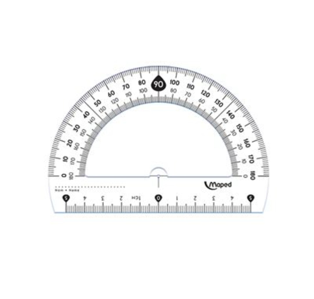 Transferidor 180° 12cm Maped