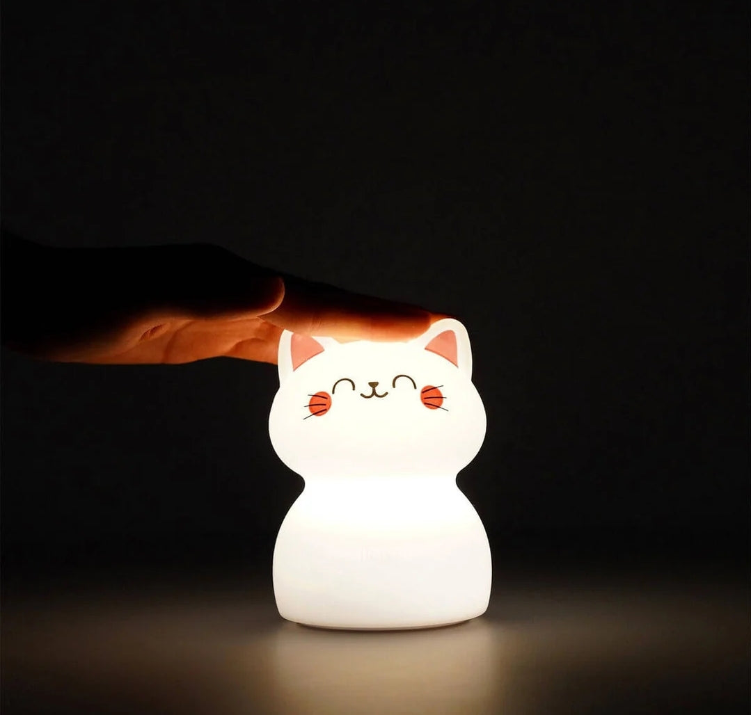 Luz de Presença Recarregável Gatinho Troca de Cor Legami