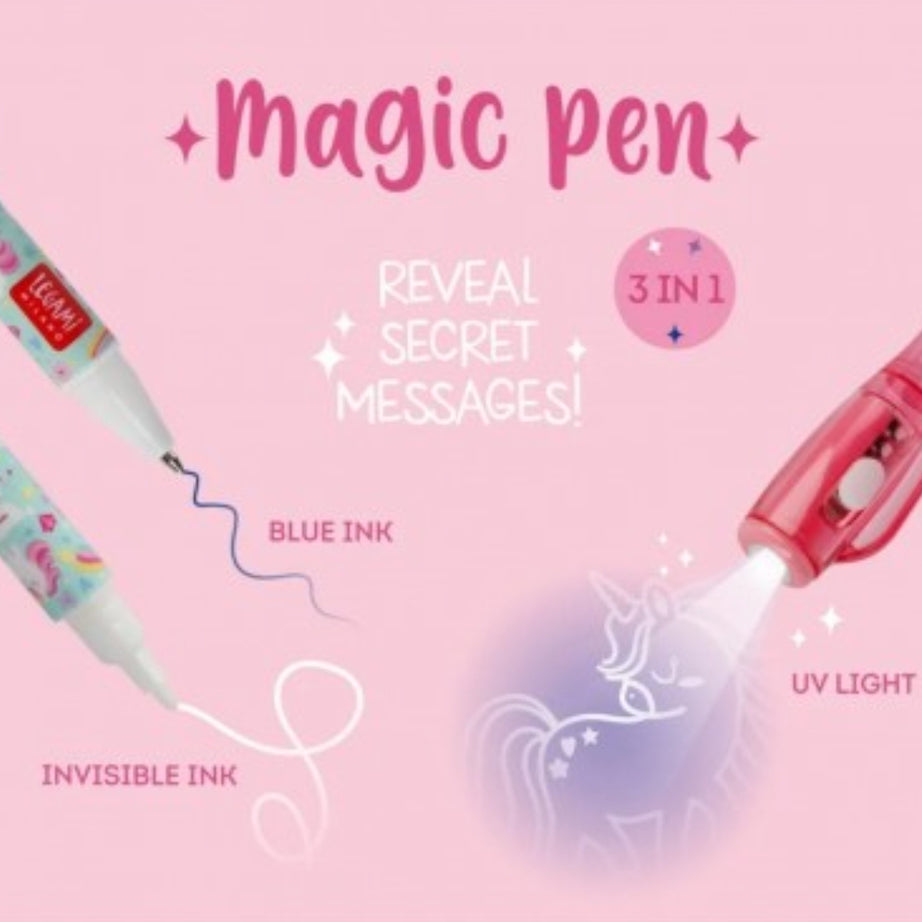 Caneta Mágica Tinta Invisível Unicórnios Legami