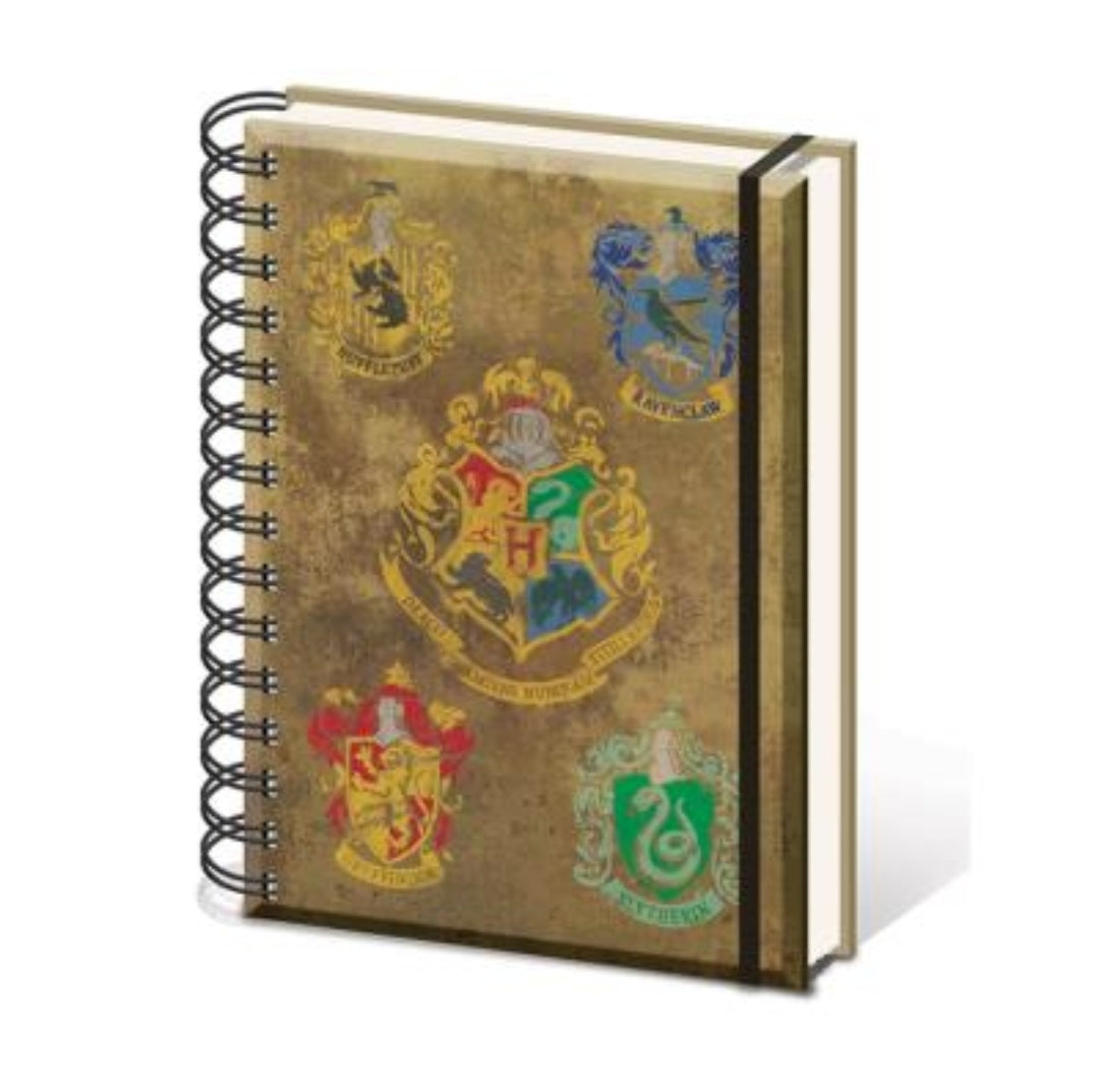 Caderno A5 Harry Potter - Hogwarts & Houses